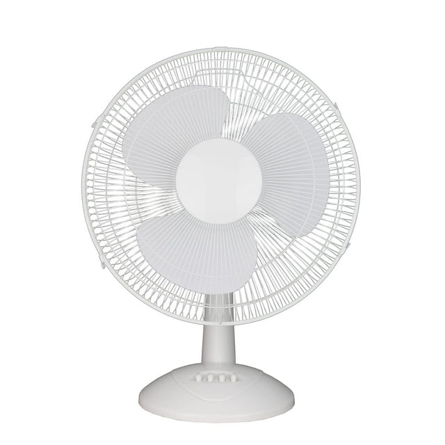 ToolTech Oscillating Desk Fan 3-Speed - 16'', White (100076)