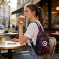 thumbnail image 6 of Crossbody Chest Bag Sports Sling Pack, Multi Pocket Layered Storage, Adjustable Strap, Lightweight Water Resistant Cloth, Reflective Night Safety, 30x15 cm, 6 of 7