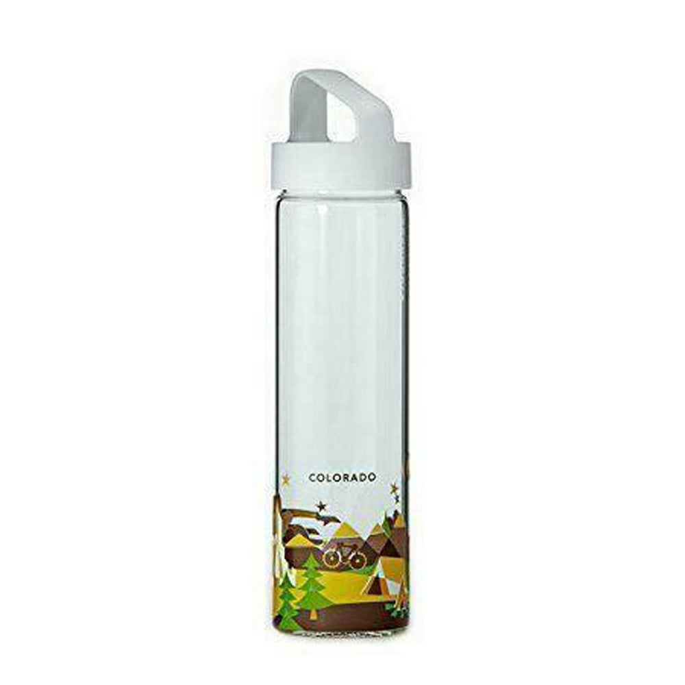New Starbucks You Are Here Collection Glass Water Bottle, Colorado, 18.