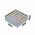 thumbnail image 2 of Sock Underwear Organizer Dividers, 24 Cell Fabric Foldable Drawer Organizer for Dresser Closet Organizers and Storage Boxes,Large Capacity Organizing Box,E, 2 of 3