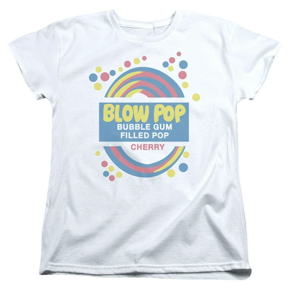 Tootsie Roll Blow Pop Label S/S Women's T-Shirt White