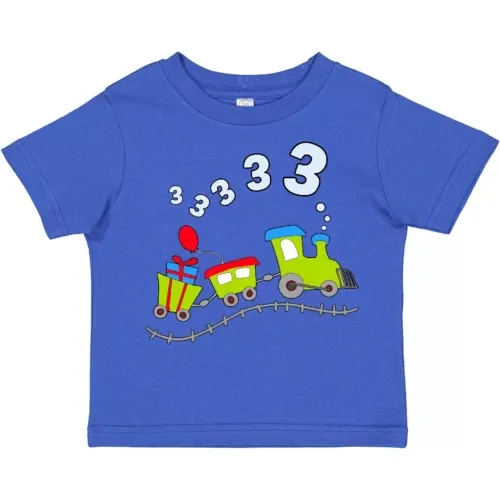 Bella Canvas Third Birthday Party Train Toddler Toddler Shirt Birthdays 3rd Engine Driver