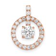 thumbnail image 1 of 10K Rose Gold Tiara CollectionCubic Zirconia Pendant, 1 of 3
