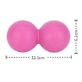 thumbnail image 2 of Peanut massage ball, used for muscle fascia release, pain point therapy, muscle pain relief massagerrose red, 2 of 5