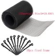 thumbnail image 2 of 15cm x 6M Mesh Gutter Guard Leaf Protection Mat Gutter Block Leaves Foam Debris Shield with Fixing Clips, Prevent Drain and Gutter Blockages, Black, 2 of 5