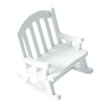 thumbnail image 2 of Chaise Berçante pour Maison de Poupée Meubles de Maison de Poupée Simulation Chaise Berçante Blanche, 2 of 8