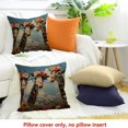 thumbnail image 4 of FCXZI Giraffes Flowers Sky Pillow Case for Home Sofa Couch Linen 18x18in, 4 of 5