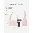 thumbnail image 2 of Bolso de hombro WESTBRONCO Small Puffer Crescent de nylon para mujer, 2 of 3