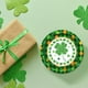 thumbnail image 4 of Penkiiy Juego de vajilla para el día de San Patricio, trébol verde de la suerte y platos desechables, tazas, servilletas, tenedores, cucharas, 4 of 4