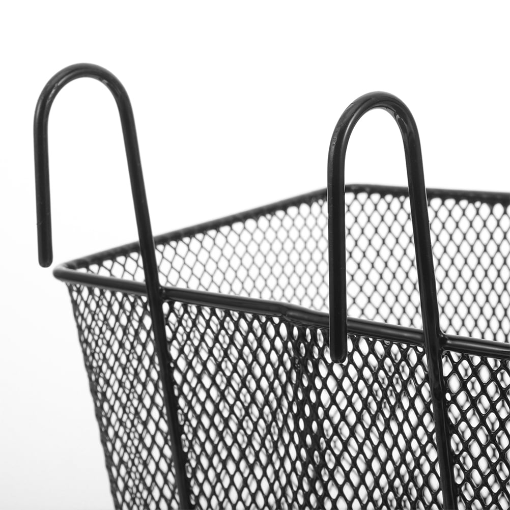 ELAYARD 2-Pack Black Bike Basket Rectangular Storage Carrier for Cycling and Outdoor Use