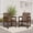 Brown, variant on Ciokea 5-Piece Outdoor Dining Set with Table and 4 Chairs HDPE Patio Set Umbrella Hole Garden Backyard Poolside Black
