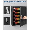 thumbnail image 4 of Yiwa Heavy Duty Steel Key Lock Box, Wall Mount 150-Key Organizer with 133 Hooks and Color-Coded Tags for Office or Hotel, 4 of 7