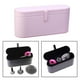 thumbnail image 2 of Caja de almacenamiento portátil de PU para secador de pelo, compatible con bolsas organizadoras con tapa magnética. Rosa, 2 of 8