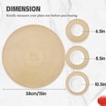 thumbnail image 4 of Xmushyra Round Placemats Set of 6, 15 inch Braided Table Mats, Heat Resistant Washable Place Mats for Dining Table, Kitchen and Outdoor Dining, Beige, 4 of 6