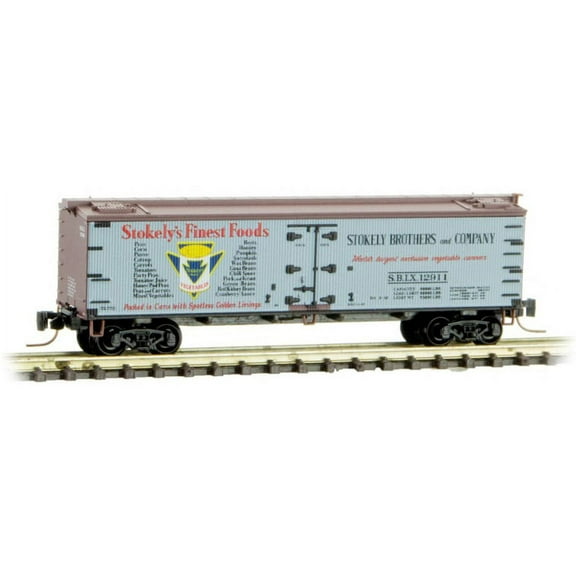 Micro-Trains MTL Z-Scale 40ft Wood Reefer Farm-to-Ta​ble #4 Stokely/SBIX #12911