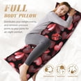 thumbnail image 7 of Naloa Ladybugs and Red Hearts Body Pillow Cover, Pillowcases with Hidden Zipper Breathable Long Pillow Case (Pillows are not included,20x54 inch), 7 of 7