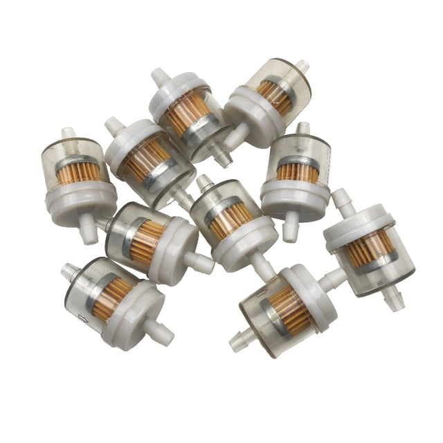 Kenally 10 Uds filtros de combustible para motocicleta sistema de filtración de filtro portátil reemplazo de mantenimiento de reparación de Jardín y Patio