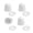 White*8 Pcs, variant on White Toilet Bolt Caps, Heavy Duty Toilet Bolt Covers Are Suitable for A Variety of Toilet Floor Bolts, Effectively Hides Bathroom Installation Marks, 6 Pcs, 1.45x1.43"