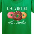 thumbnail image 4 of Inktastic Life is Better with Donuts Youth T-Shirt, 4 of 5