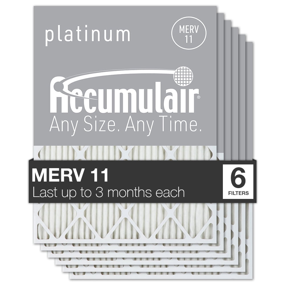 Actual Size Accumulair Diamond 8x20x1 2 pack MERV 13 Air Filter/Furnace Filters Actual Size Accumulair Diamond 8x20x1 2 pack MERV 13 Air Filter/Furnace Filters