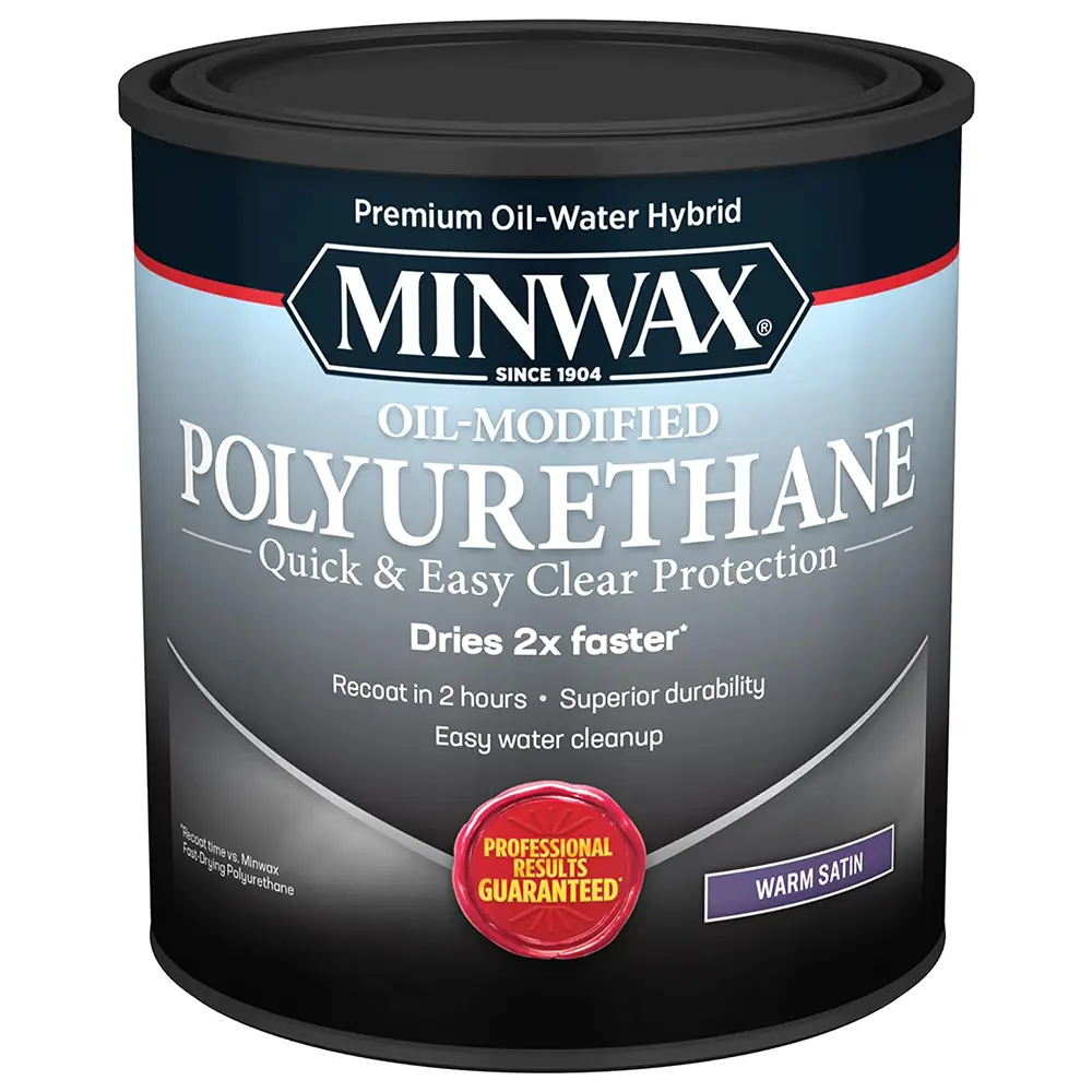 Minwax 710320000 Water-Based Oil-Modified Polyurethane, Warm Semi