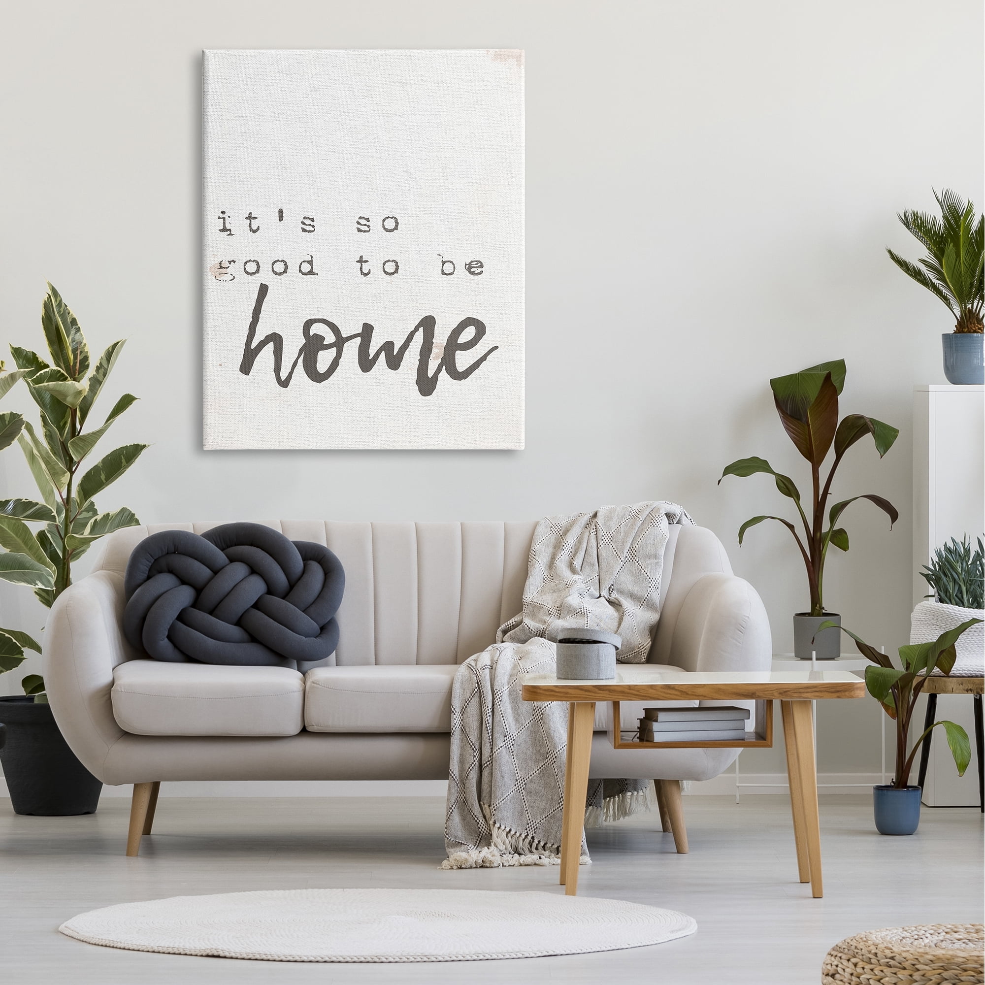 Stupell IndustriesIts So Good To Be Home Typewriter TypographyCanvas Wall Art by Daphne Polselli