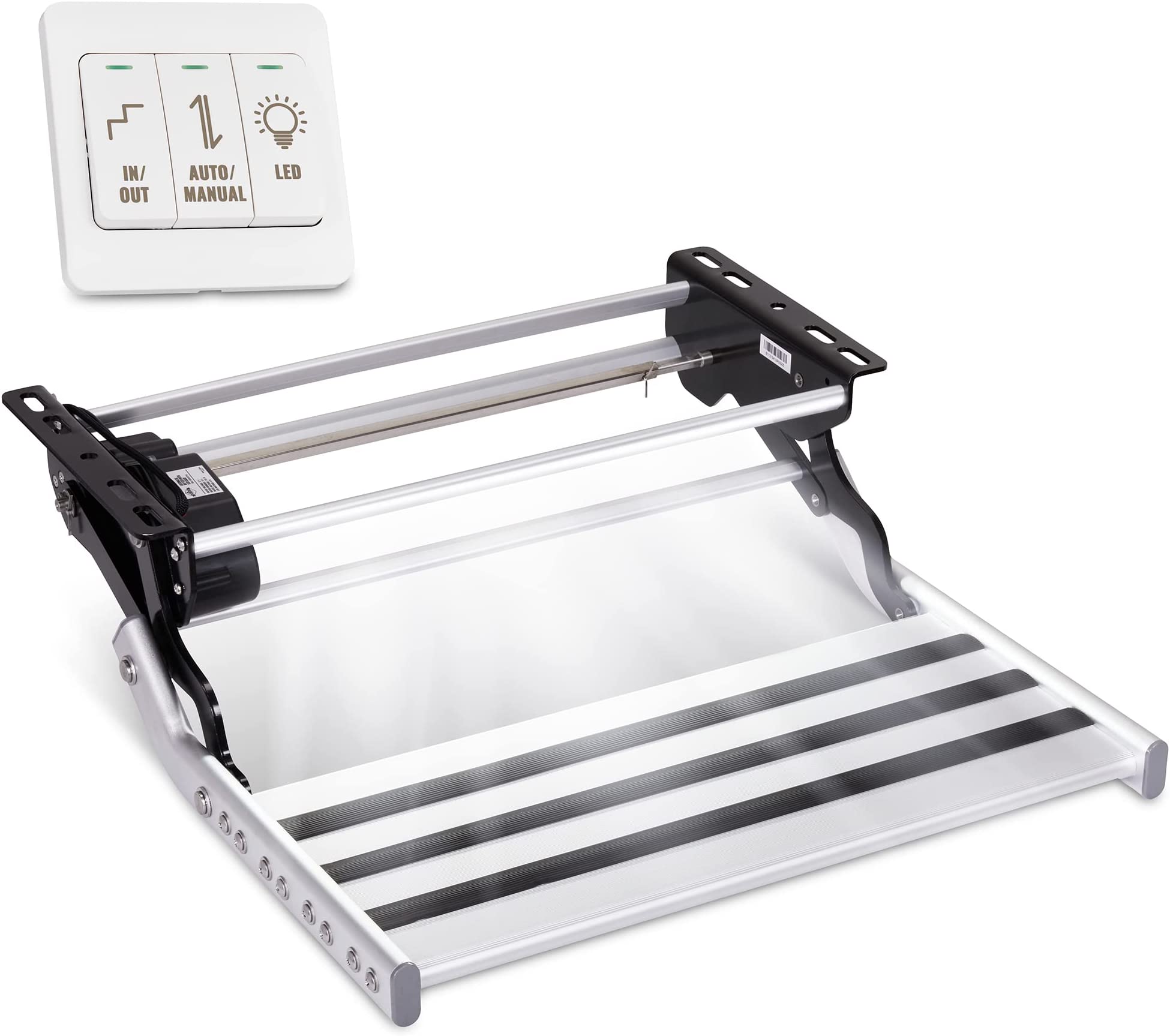 Hike Crew 12V Automatic RV Step, Switch Motorized 1Step Platform W