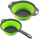 thumbnail image 1 of 2 Pieces Collapsible Silicone Colander, Silicone Drain Basket, Fruit Vegetable, 1 of 5