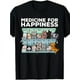 thumbnail image 1 of My Medicine For Happiness Called Cats Every Day Kitten Cat T-Shirt, 1 of 6