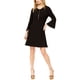 thumbnail image 1 of Rachel Zoe Mini vestido con mangas acampanadas para mujer, negro, 4, 1 of 1