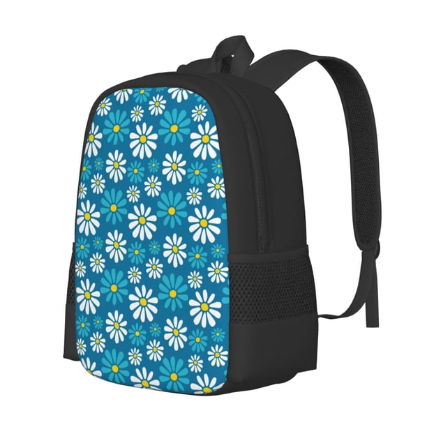 Balery Daisies Flowers Mochila para hombre y mujer - Tela Oxford 600D resistente - Gran capacidad, resistente al agua, ideal para la escuela, viajes y senderismo