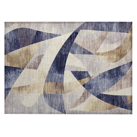 Dalyn Rugs Machine Washable Indoor/Outdoor Chantille Navy 1'8" x 2'6" Rug