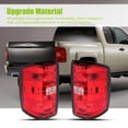 thumbnail image 2 of 1 Pair Tail light for 14-18 Chevrolet Silverado 1500 2500HD 3500HD Red, 2 of 10