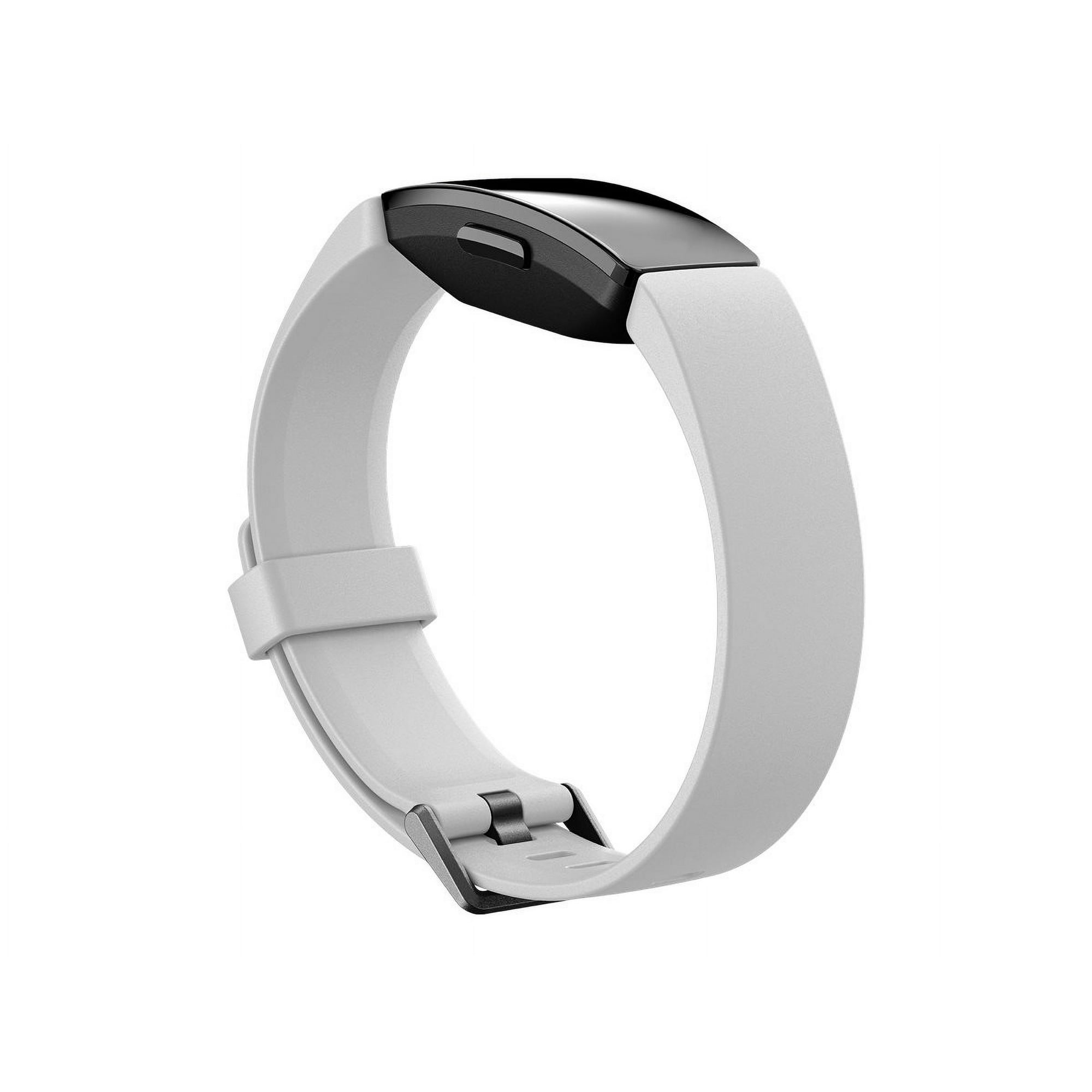 Fitbit Inspire HR Black activity tracker with band silicone white band size S L monochrome Bluetooth 0.71 oz Walmart