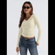 thumbnail image 4 of Camisas de Larga para Mujer, Moda de Otoño 2025, Cuello en V, Blusas Básicas, Blusas Ajustadas Y2K, Conjuntos Albaricoque L, 4 of 8