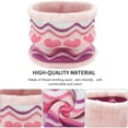 thumbnail image 2 of FZ FANTASTIC ZONE Kids Winter Knit Pompom Hat, Scarf & Glove Set, Pink, 3-Piece, 2 of 6