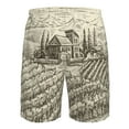 thumbnail image 6 of Kll Vineyard Landscape Men'S Casual Summer Beach Shorts Hawaiian Shorts With Pockets-Small, 6 of 9