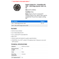 thumbnail image 2 of Engine Cooling Fan - Compatible with 2003 - 2009 Dodge Sprinter 2500 3.0L V6 2004 2005 2006 2007 2008, 2 of 2
