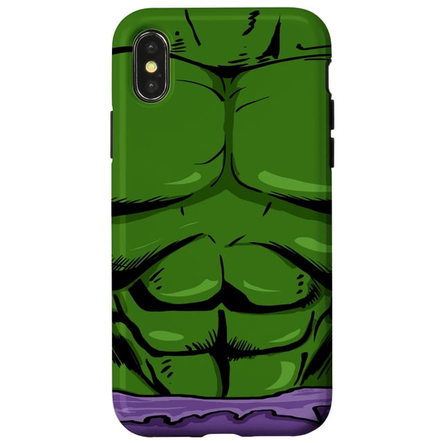 Funda para iPhone X/XS Marvel Disfraz de Hulk
