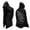 ZC Black, variant on Relaxed Fit Norse Mythology Hooded Jacket Streetwear Long Sleeve Cardigan Coat