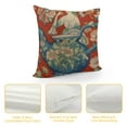 thumbnail image 4 of Nawypu Chinese Style Pillow Cases Orange Red Chinoiserie Floral Blue and White Porcelain Vase Throw Pillow Covers  Decorative Cushion Cover Cases for Living Room Bedroom Sofa Car Home Decor, 4 of 5