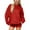 Red, variant on Women's Hooded Sweatshirt with Polka Dot Pattern Print Trendy and Versatile Top for Women Casual Comfort Pullover,Beige,L