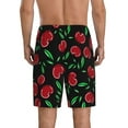 thumbnail image 4 of Lsque Cherry Mens Sleep Pajama Shorts,Short Pajama Pants, Cotton Ultra-Soft Knit-4X-Large, 4 of 9