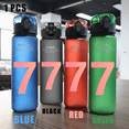 thumbnail image 1 of CR7 Cristiano Ronaldo-taza de agua para deportes de fútbol, hervidor portátil de plástico para exteriores, a prueba de fugas, Fitness del Real Madrid, 1 of 1