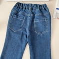 thumbnail image 6 of FDDMis Kids Jeans Girls Wide Legged Jeans Flare Pants for Girls 10-12 Baby Girl Gifts 0-3 Months Fun Gifts for Adults Christmas Party Clothing, Blue 12-18 Months, 6 of 9