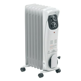 Optimus 1500 W Portable Oil Filled Radiator Heater; White (h-6010