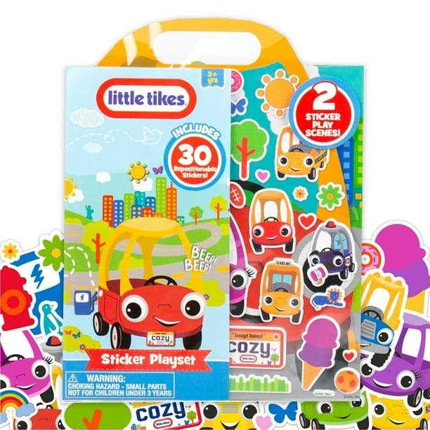 Little Tikes Sticker Playset Car & Truck Stickers Repositionable