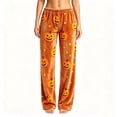 thumbnail image 2 of Trgacdwlo Ghost Graphic Spooky Halloween Pj Bottoms for Women Loungewear Fall Sleep Pants Women Elastic Waist Baggy Comfy Women's Pajama Bottoms, 2 of 5