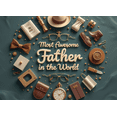 thumbnail image 4 of Decorative Design Awesome Father Banner Vintage Elements for Father's Day Dad Celebration Gift, 4 of 8