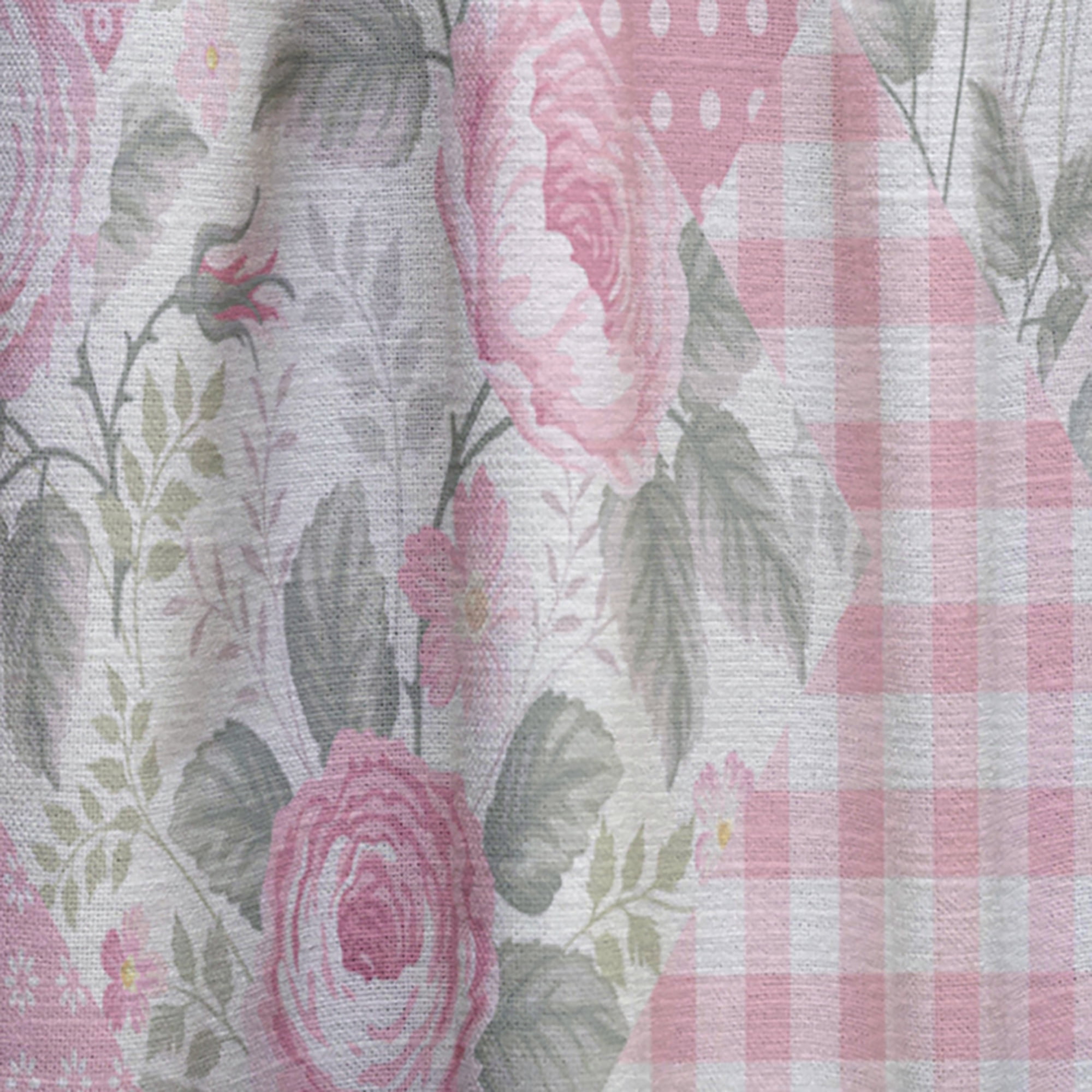 Designart 'Floral Patchwork Collage' Modern Curtain Panel